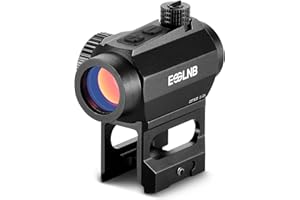 ‎ESSLNB ESSLNB Red Dot Visier Scope 2MOA Zielfernrohr voll Multi-Coated Prisma wasserdicht stoßfest mit 20mm/22mm Weaver/Picatinny Rail Mount und Flip-Up Lens Covers für die Jagd