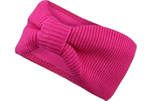 ‎WITH LOVE, VANESSA & MELISSA Vanessa & Melissa Gestricktes Damen Stirnband mit Schleife, Mädchen Haarband gefüttert mit warmem Fleece Innenfutter, Ohrenschützer SB1015