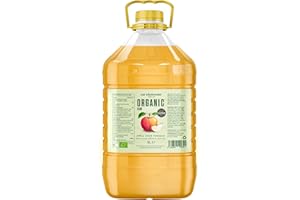 EAT WHOLESOME FOOD CO. Eat Wholesome Vinaigre De Cidre De Pomme Biologique, 5L - Primé, Non Filtré, Naturellement Fermenté, Avec La Mère, 5% D'acidité, Végétalien, Emballage CO2 Neutre