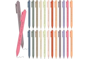 Tenare Set di 24 Penne a Sfera a Scatto con Citazioni Motivazionali in Italiano - Inchiostro Nero, 12 Stili Diversi in Colori Assortiti, Idea Regalo per Amici, Colleghi, Ringraziamento o Natale