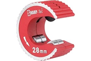 Sharp-tec 28mm Pipe Cutter, 1" Copper Pipe Cutter with Aluminum Alloy Body, Round Pipe Slice for Cutting Copper, Brass, PVC, Aluminum