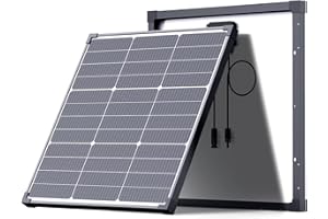 Callsun 50W Panel Solar Monocristalino,N-Type 16 Busbars,Células Solares de 182 mm,Ideal para 12V Batería, Autocaravana, Central Eléctrica de Balcón, Caseta de Jardín, Barco, Camping