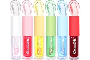 BoloShine Gloss à Lèvres Teinté 6 pièces, Huile à Lèvre Hydratant au Goût de Fruit, Gloss Repulpant Lèvres Brillant, Brillant à Lèvres Teinté, Lèvres Hydratante et Durable Maquillage Femmes