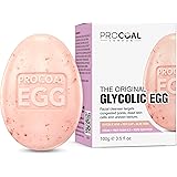 Glycolic Egg Facial Cleansing Soap 100g by Procoal - Glycolic Acid Cleanser For Rejuvenated, Bright and Glowy Complexion, Veg