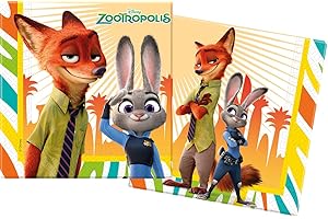 Unique Party 72337 - Disney Zootropolis Paper Napkins, Pack of 20