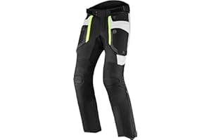 REBELHORN Borg Pantalones de Motocicleta Textiles para Hombres Protectores de Rodilla de Membrana Humax Paneles Antideslizantes de ventilación 3 Bolsillos Elementos Reflectantes