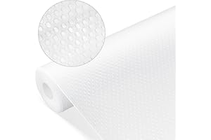 tekenewbse Tappetino Cucina, 30cmx400cm Trasparente Tappetino Antiscivolo, Rivestimento Cassetti, Antiscivolo Rotolo Plastica Non-Adesivo EVA per Mensola Frigorifero Tavolo Mobile Cucina Ripiani