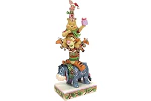 ENESCO Disney Traditions Christmas Pooh Stacked figurka