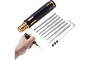 CRAZNICK 7 in 1 primo modello Scriber con 7 lame Gundam resina intagliato Scribe linea Chisel strumento di taglio (0.1/0.2/0.4/0.6/0.8/1.0/2.0mm) Nero