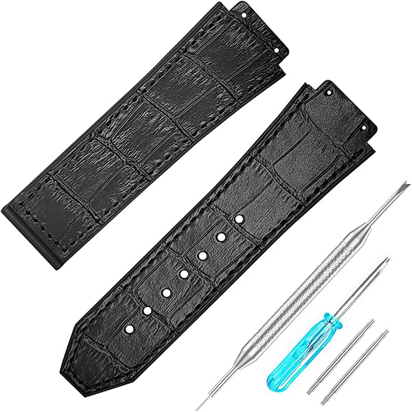 Boucle De Bracelet En Acier Inoxydable Noire 22 Mm Pour Montre Hublot - Remplacement Facile Et Ajustable - Design élégant Et Durable