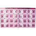 Promed Supplies (Fuchsia) - 31 compartments, 1 per Day, 4 Week Monthly Pill Organiser by Includes Tray and 8 Removable compartments. (Fuchsia)
