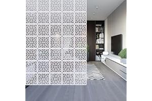 YHANEC Pannello Divisorio da Appendere, 12 pezzi Pareti Divisorie per Interni, Separe Paravento, Dividere Ambienti, Per la Decorazione di Casa, Camera, Ristorante, Hotel e Bar, 29 * 29cm, Bianco