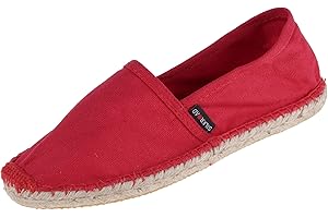 Japanwelt Espadrilles für Damen & Herren I Sommerlatschen Latschen Sommer Slipper Sommerschuhe Freizeitschuhe Flache-Schuhe Leinenschuhe Canvas Sneaker Damen-Slip-On Unisex, atmungsaktiv & bequem