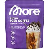 MORE Protein Iced Coffee, 650g, Black Biscuit Crumbled | Great Value Protein Iced Coffee Low Sugar and Fat Made in Germany