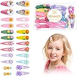 24pcs Mollette Capelli Bambina, Metallo Antiscivolo Accessori per Capelli, Colorato Fermagli Capelli Bambina per Ragazza Picc