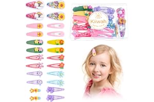 KIIWAH 24 Szt. Wielokolorowy Klips do Włosów dla Dziewczynek, Spinka, Lato, Mały Klips dla Dziewczynki Dziecka