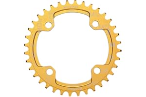 Dymoece Plato Redondo 104BCD 32T 34T 36T 38T Estrecho Ancho único para 8 9 10 11 12 velocidades MTB Bicicleta de Carretera BMX