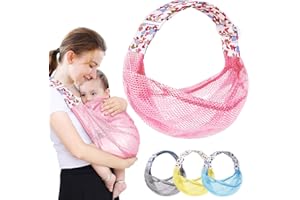 HINATAA Imbracatura traspirante per bambini, fascia regolabile, fascia per bambini, asciugatura rapida, tessuto a rete 3D, spallacci spessi, elastico per estate, piscina, trasporto neonato (rosa)