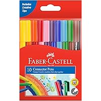 Faber-Castell 155510 - Filzstift Connector Pen, 10er Kartonetui, 1 Stück