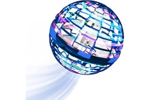 UYOE Fliegender Ball,Hover Ball,Flying Ball,hoverball,Flying Spinner,Fliegender Magic Ball für Kinder Erwachsener mit LED-Leuchten, 360° drehende Hand betätigt Boomerang
