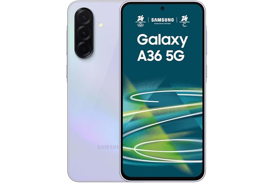 Samsung Galaxy A36 5G, Smartphone with Smart Functions, 3 Years Manufacturer's Warranty, 6.7 Inch Super AMOLED Display, 6 GB RAM, 128 GB, 5,000 mAh, IP67, Awesome Lavender4.5 out of 5 stars251€259.90
