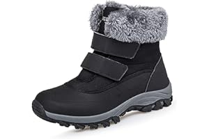 GAINSERA Snow Boots Womens Waterproof Ladies Walking Winter Ankle Boots Warm Fur Lined Anti Slip Shoes