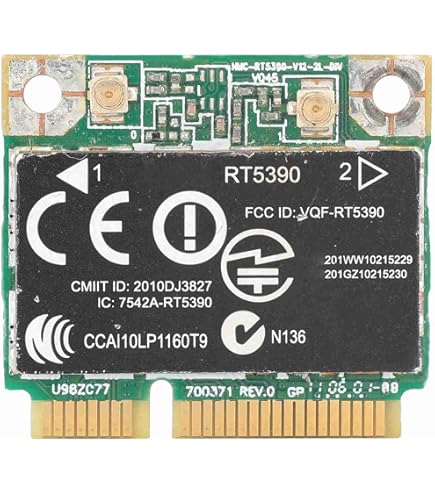 HP Ralink Touchsmart 520 Mini PCI-E Wireless WiFi Card 640823-001 - Foto 9