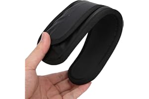 NAROOTE Podkładka na pasek do gitary, podkładka na ramię do gitary, poszerzone, pogrubione, wyściełane ramię do gitary (tkanina Oxford-czarna)