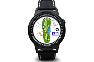 GolfBuddy W10 Golf GPS Watch, Black