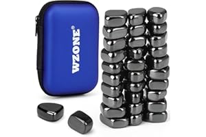 Wzone 30 Stück Hämatit Magnete, Irregulär Steine Magnet Kühlschrank Magnets Stark für Magnettafel Zuhause Küche Büro