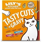 Lily's Kitchen Natural Adult Wet Cat Food in Gravy - Tasty Cuts Mixed Multipack - Complete Grain-Free Recipes (16 Tins x 85g)