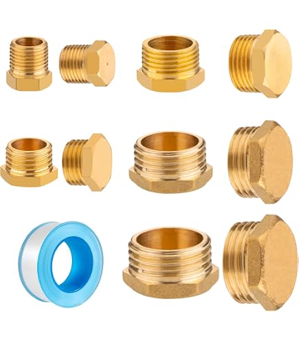 Bouchon Fermeture Hexagonal ABA Beul 1/4" - Cuivré - Joint EPDM Pour Eau Potable - Fabriqué En Allemagne
