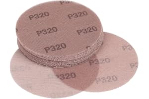 Kcmell 20PCS 150mm Mesh Sanding Discs 320 Grit, 6 Inch Hook and Loop Sanding Pads, Dust Free Disc Anti-Blocking Long-Lasting Sharp Sandpaper for Car Wood Furniture Floor Stone