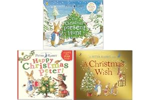 Beatrix Potter Peter Rabbit Collection Juego de 3 libros (La búsqueda de regalos de Navidad, Feliz Navidad Peter, Un deseo de Navidad)