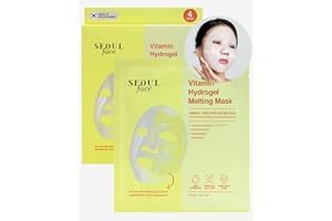 DMD DERMAL MAKE A DIFFERENCE DERMAL Mascarilla fundente de hidrogel vitamínico 4 uds. - Mascarilla coreana de noche con complejo vitamínico - Antienvejecimiento, unifica la piel y la deja radiante - Cuidado coreano de la piel