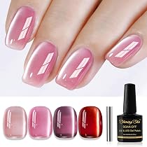 4 Stück Cat Eye Magnete Für Nägel – Nagelmagnet Für Gel-Lack, Doppelseitig, Mit Starkem Magnetismus, Für Katzenaugen-Effekt