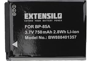 EXTENSILO Bateria startowa kompatybilna z Samsung PL210, SH100, ST200, ST200F, WB210 (750 mAh, 3,7 V, litowo-jonowa)