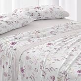 Burrito Blanco Bedding Set 50% Cotton 50% Polyester Bed 150-160 Nude | 4 Pieces: Fitted Sheet, Top and 2 Covers | 144 Thread
