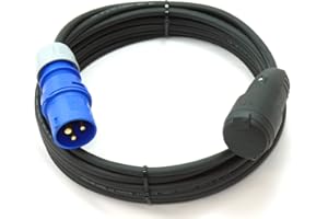 NETBOTE24 CEE Stecker auf Schuko Adapterkabel Caravan H07RN-F 3G1,5 3x1,5 10m