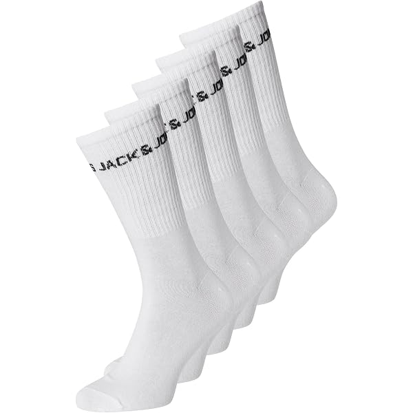 JACK & JONES Calcetines de tenis para chaqueta, 5 unidades