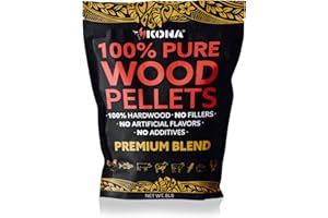Kona Premium Blend Smoker Pellets, Intended for Ninja Woodfire Outdoor Grill, 8 lb Resealable Bags