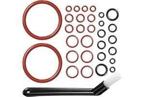 POFIBO 30 Pezzi di Guarnizioni O-Ring per Macchine da Caffè Philips, Inclusa Spazzola per la Pulizia, Durevoli e a Tenuta Stagna, Set di Manutenzione O-Ring Compatibile con Philips Spidem Gaggia