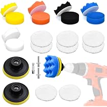 Kit De Polissage Professionnel Kit Polissage Voiture 20 Pièces - Pads 80mm Laine Et éponge - Adaptateur Perceuse M10 - Pour Cirage Et Lustrage Kit Polissage Automobile