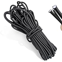 Corda Elastica In Gomma 3mm X 10m - 2 Pezzi Per Fai Da Te, Campeggio E Fissaggio - Foto 3