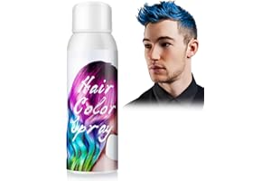MOFAJANG Blue Hair Colour Spray, Temporary Coloured Hairspray, Washable One Time Hair Dye Spray for Party Fancy Dress Cosplay Halloween, Fast Dyeing, Suitable for Many Hair Types of Kids Adults- 100ml