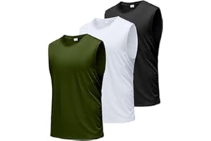 Boyzn Camiseta de tirantes para hombre, paquete de 3 unidades, para entrenamiento, fitness, culturismo, secado rápido, sin mangas, chaleco para hombre