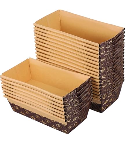 Kit Plumcake Fraccaro - 10 Stampi Di Carta + 2 Aromi 100ml + 10 Sacchetti | Resistente Al Calore 200°C