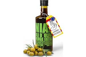 ‎NIAN NIAN® extra natives Olivenöl 500ml [DAS OLIVENÖL DER STERNEKÖCHE] - 100% reinsortig, Arbequina Oliven der neuesten Ernte - umweltfreundliche Gourmet-Küche für daheim (vogelsichere Ernte)
