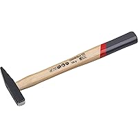 Meister Schlosserhammer - 100 g Kopfgewicht - Kopf geschmiedet - Robuster Stiel aus Hickoryholz / Ingenieurhammer…