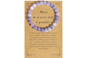 EMDRYZE Cadeau Nounou Original Bracelet Cadeau Maitresse d'école Fin d'année Merci Maitresse Cadeau Atsem Maternelle Cadeau Creche Fin d'année Merci Cadeau Aesh Institutrice Prof Avs Cadeau Maitresse Noel